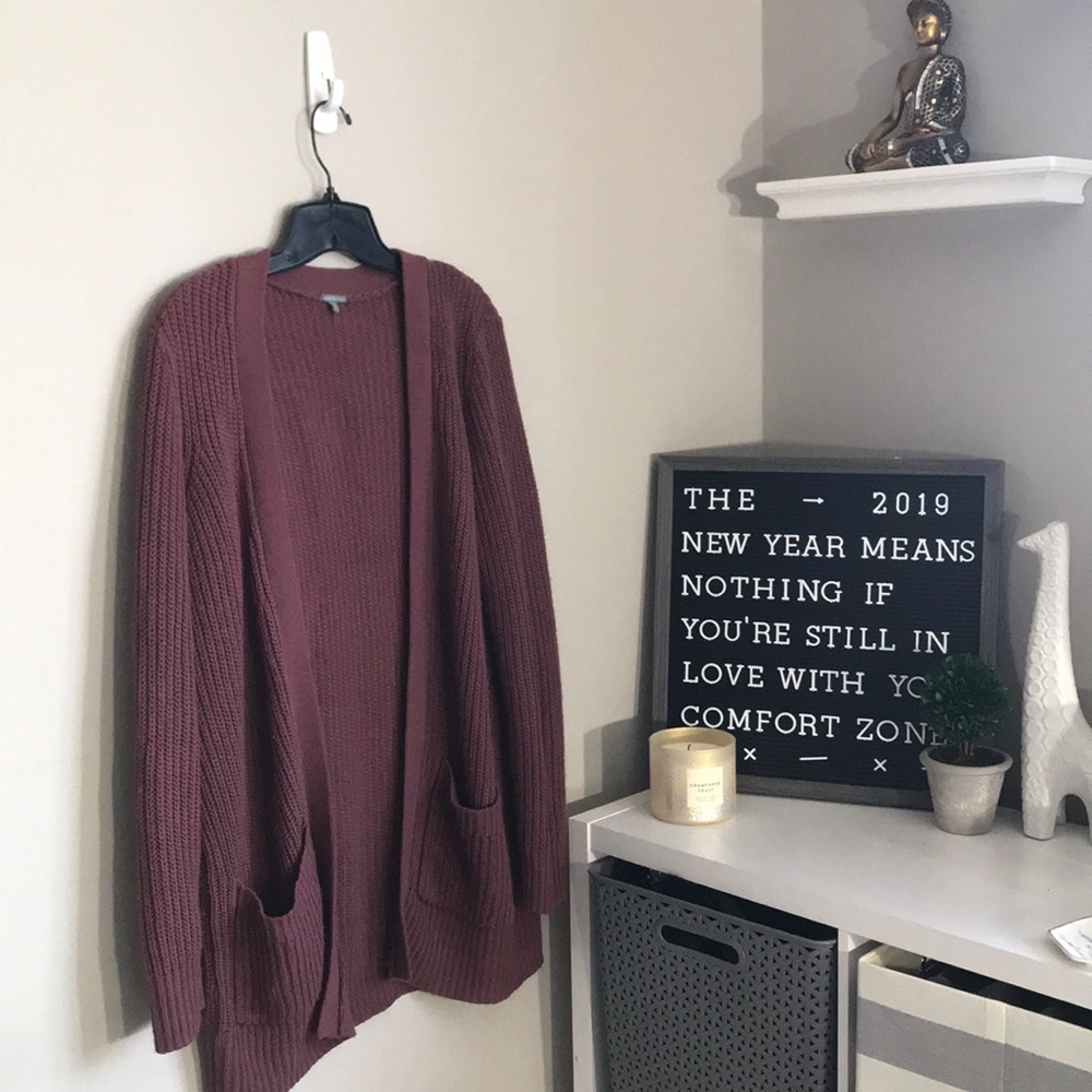 Magenta cardigan - super cute!!